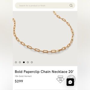 Bold Paperclip Chain Necklace 20'